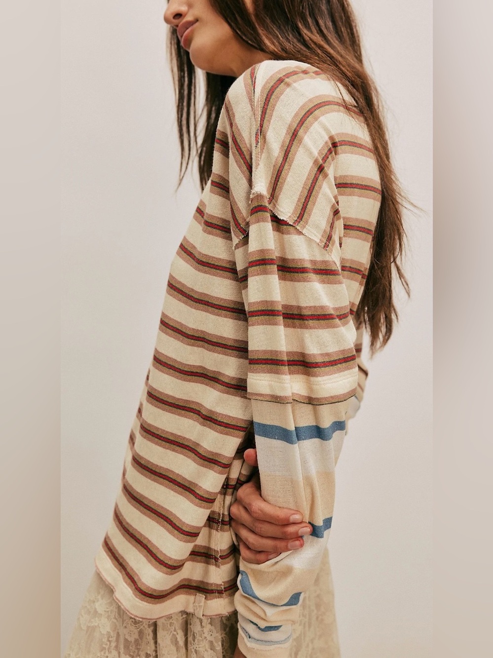 NWT-Free People “Nina” Long Sleeved Shirt - Picture 4 of 10